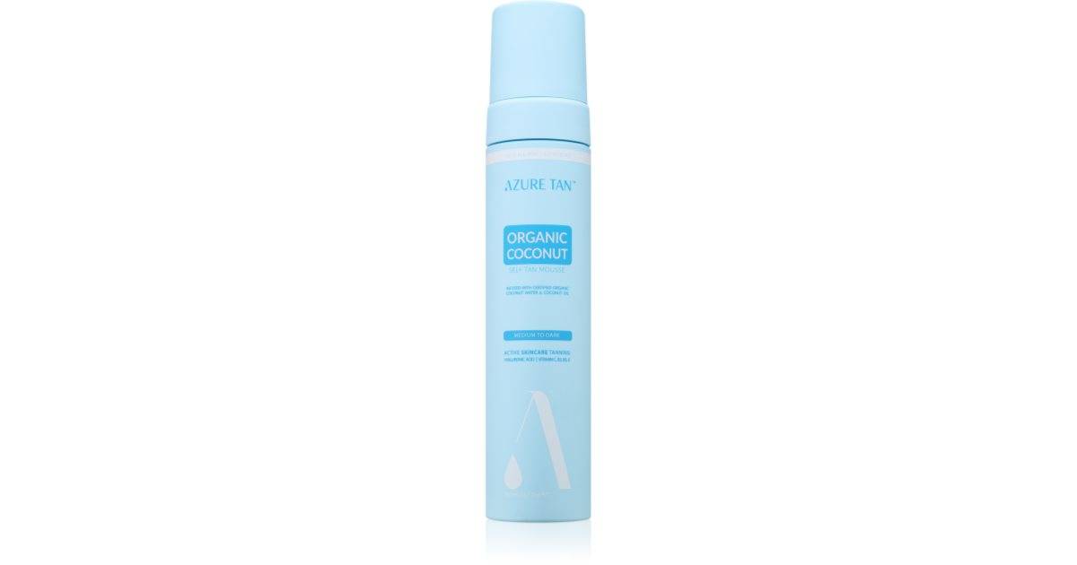 Azure Tan Organisk Cocunat brun-utan-sol mousse färg 200 ml