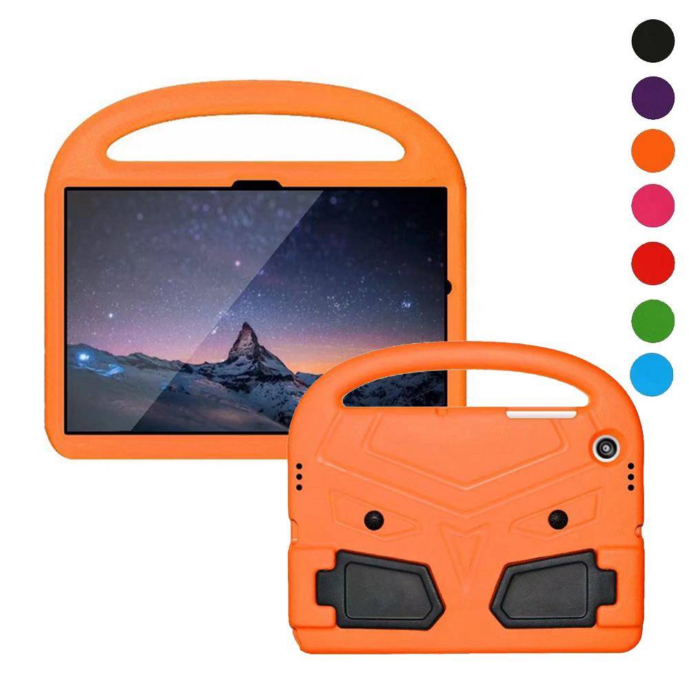För Samsung Galaxy Tab A8 10,5 tum 2021 SM-X200 SM-X205 Fodral Stöttåligt Barnsäkert EVA-skum Handtag Ställ Surfplatta Skydd rosa röd färg