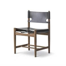 Fredericia Furniture Den spanska Matbord stol 3227 Leather Black / Smoked Oak Oiled