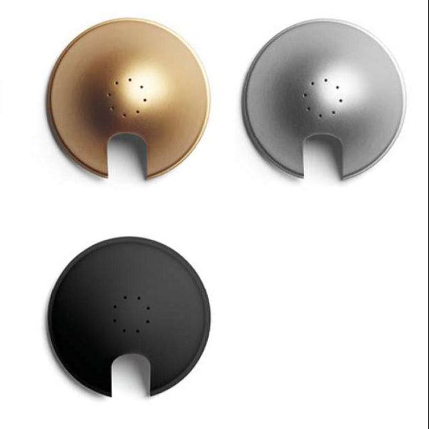 Berenice D12NT Gulvlampe Luce Plan - Mat sort stel / brass/metal skærm