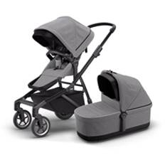 Thule Sleek klapvogn inkl. liggedel, Grey Melange