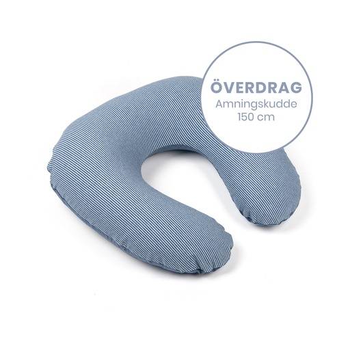 Doomoo Överdrag Amningskudde - Randig Blå