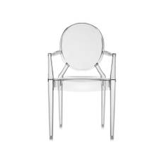 Kartell - Louis Ghost Chair - Smoke Grey - Matstolar - Philippe Starck - Grå - Plast