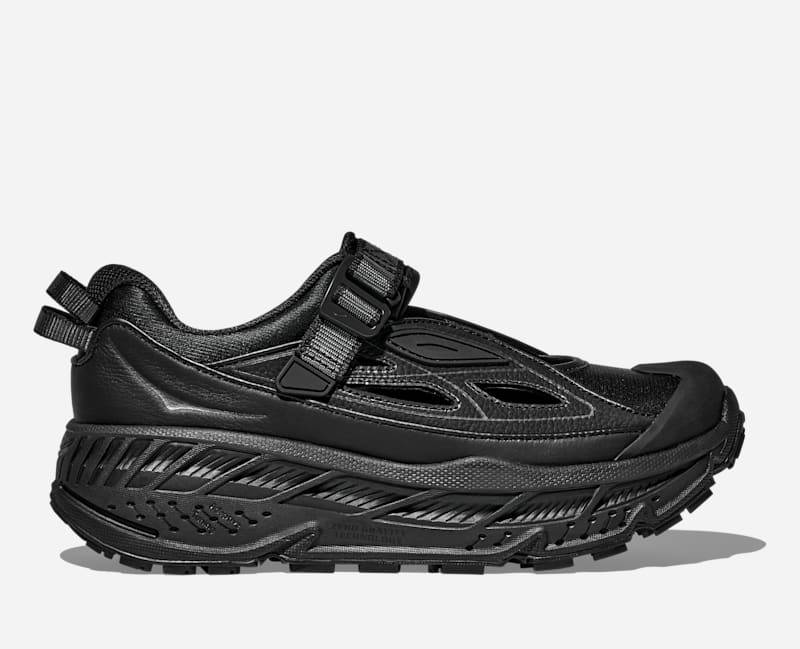 HOKA Stinson Breeze Schuhe in Black/Carbon Black Größe 43 1/3 | Lifestyle