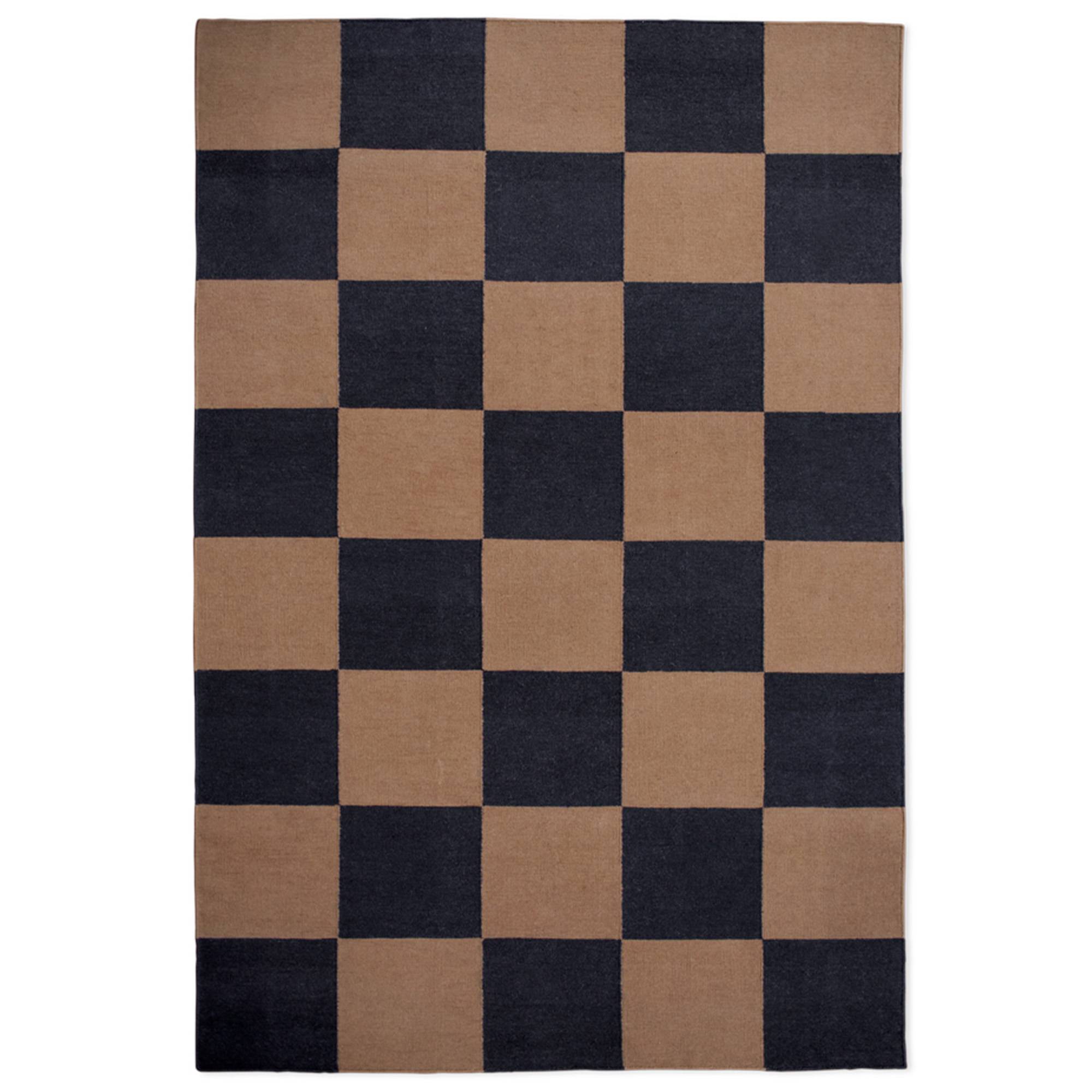 Nordic Knots - Square Tobacco 200x300 cm - Mønstrede tæpper - Brun - Tekstilmateriale