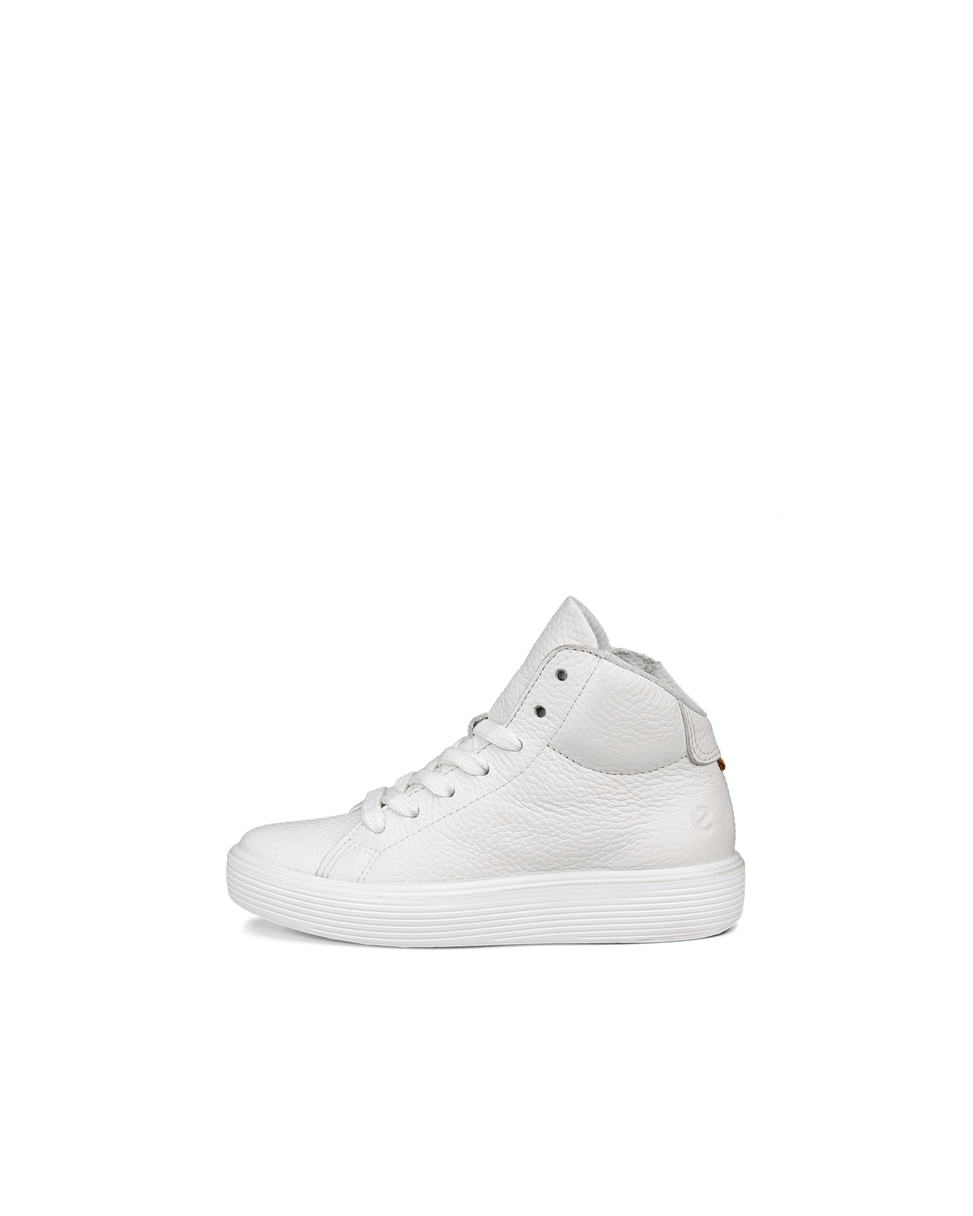 ECCO SOFT 60 - Højskaftet sneakers i læder til børn - Hvid - 27