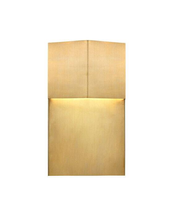 Visual Comfort Rega 12" Wide vägglampa mässing - Guld / Brun