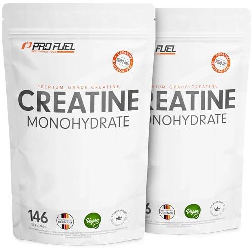 Creatin Monohydrat Pulver 1000g - Kreatin Monohydrat in mikronisierter Qualität - Creatine-Monohydrate optimal hochdosiert - laborgeprüft mit Zertifikat - 100% vegan - für 292 Anwendungen