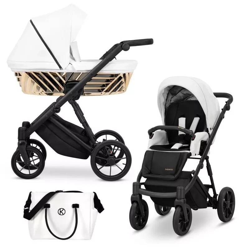 Ivento Glam 2-i-1 barnvagn Vit