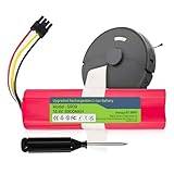 14,4 V 6 800 mAh Li-ion ersättningsbatteri för Xiaomi Roborock S5 S50 S6 S7 S5 Max Mijia Roborock s51 s502-00 robotdammsugare Mijia 1:a och 2:a generationen ersättningsbatterier (hölje ingår ej)