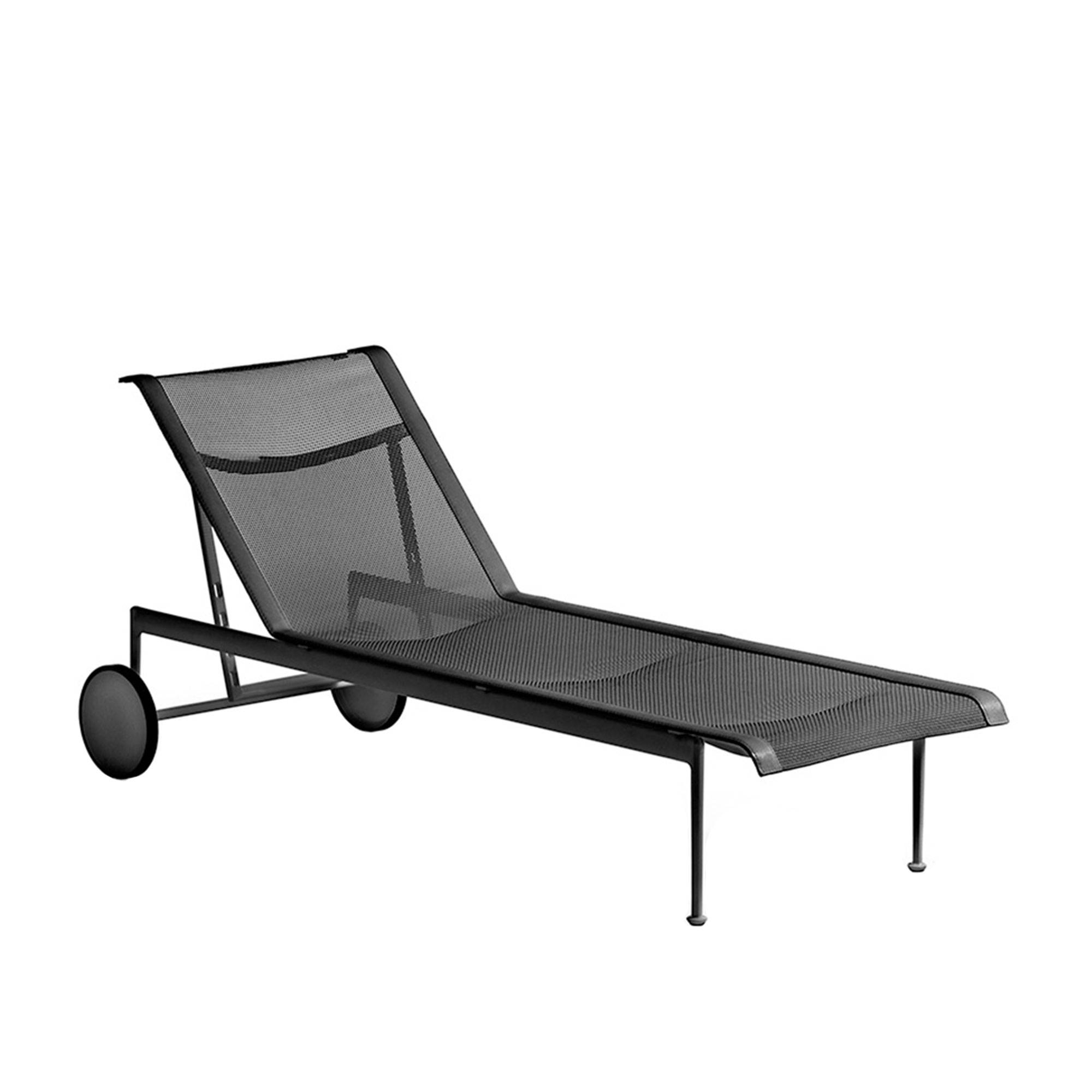 Knoll - 1966 Adjustable Chaise Lounge, Svart (Onyx) - Solstolar - Richard Schultz - Metal