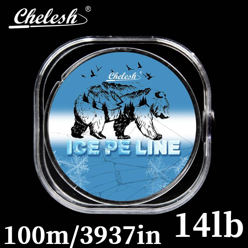 Chelesh 100m Braided Pe Ice Fishing Line, Milky White, Visibility, Winter Fishing Line, And Strength, Suitable For Ice Fishing, Trout, Pike, And , Designed For Performance In Cold Weather