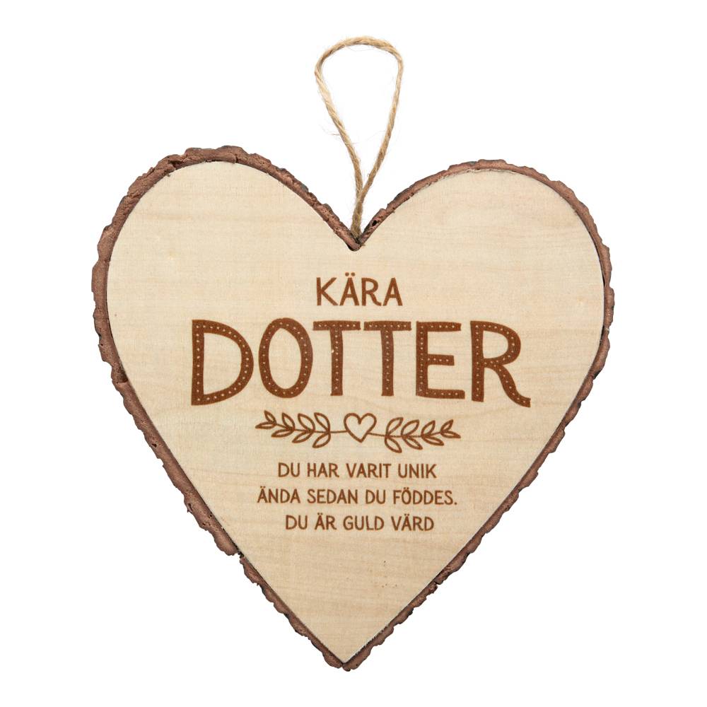 Hjärta i trä, Wooden heart, Kära dotter