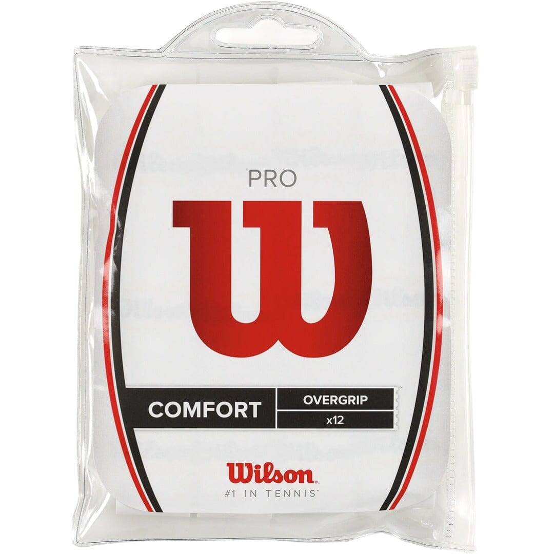 Wilson Pro Overgrip 12-Pak Hvid.