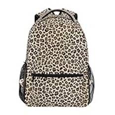 Animal leopard gemetisk skolryggsäck för flickor pojkar barn resväska, Material: Polyester, one size