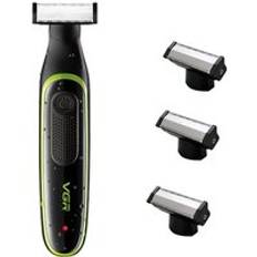 Kropp ansikte hår trimmer skägg bil cutter hår klippmaskin frisyr för män elektrisk mustasch trimer oneblade - Lägg till 3 knivset