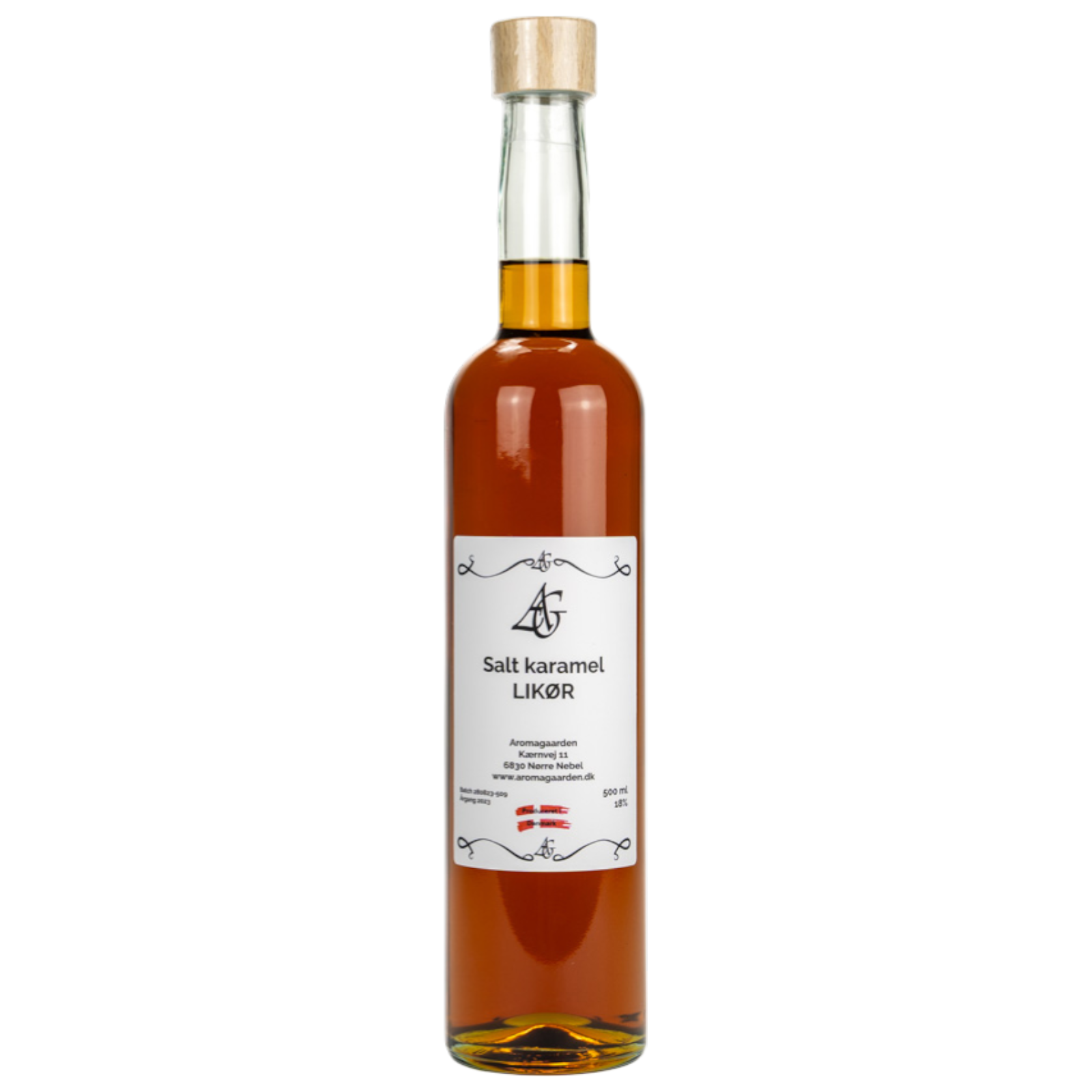 Aromagaarden, Kaffe Salt Karamel Likør, 18% 50 cl.