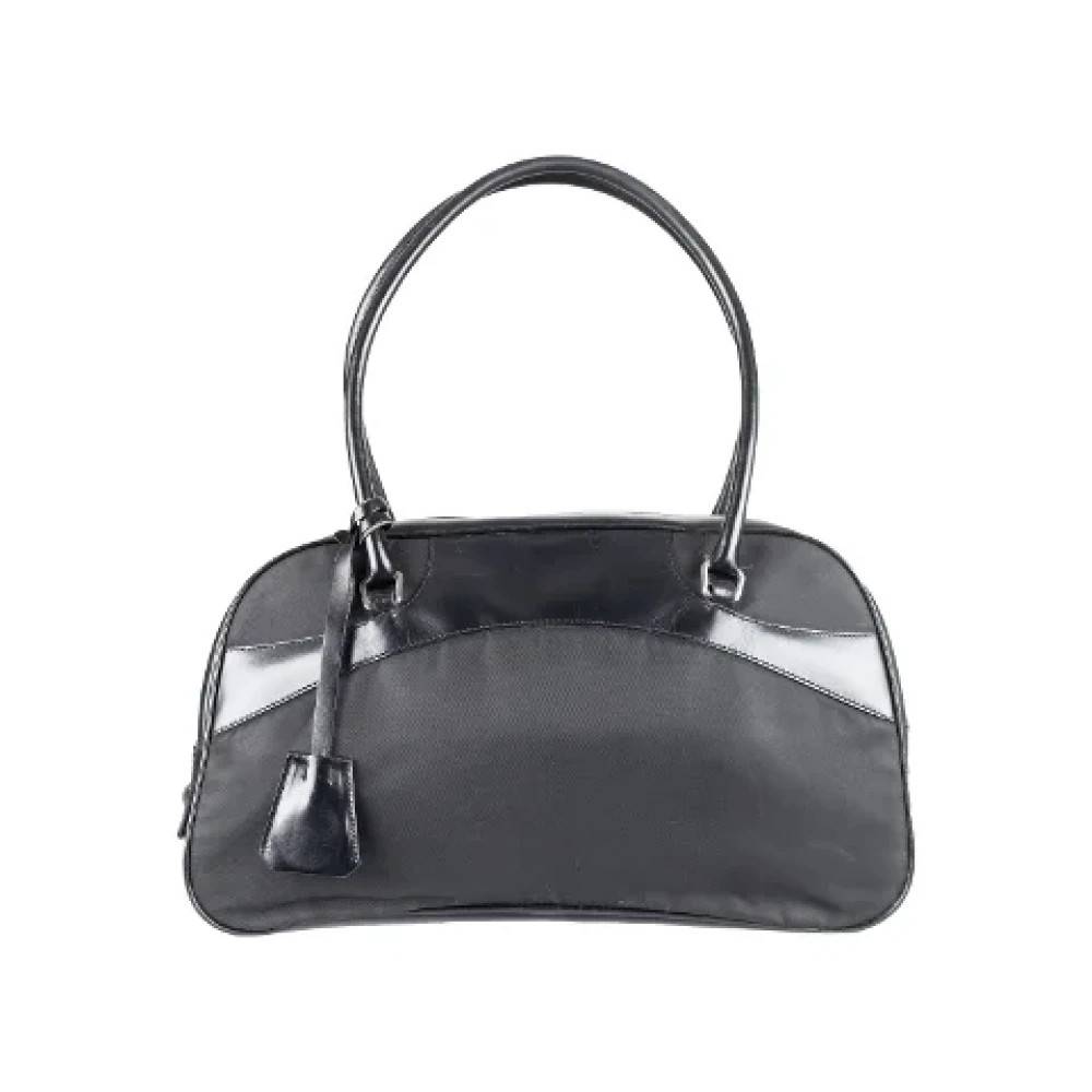 Prada Vintage Pre-owned nylon prada-tasker - Vintage - Dame - Sort - ONE SIZE - Nylon