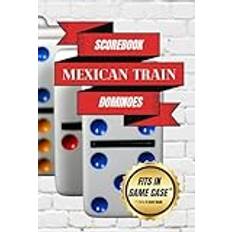 Mexican Train Dominoes Scorebook | Game Accessory for Scorekeeping: Fits In Game Case (5x7.4 inch book)