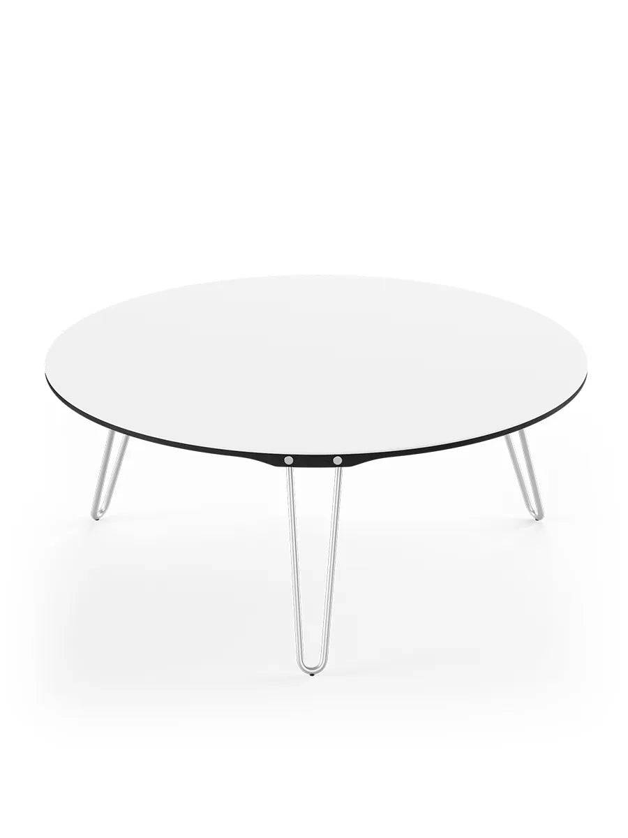 AK1851 Sofabord fra Naver Collection Ask sortbejdset / H: 36 cm / Rustfrit stål - Jacobsen Plus
