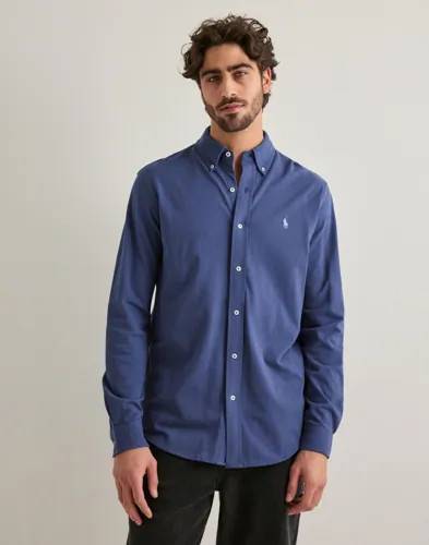Polo Ralph Lauren Featherweight Mesh Shirt Vardagsskjortor Blå - Medium