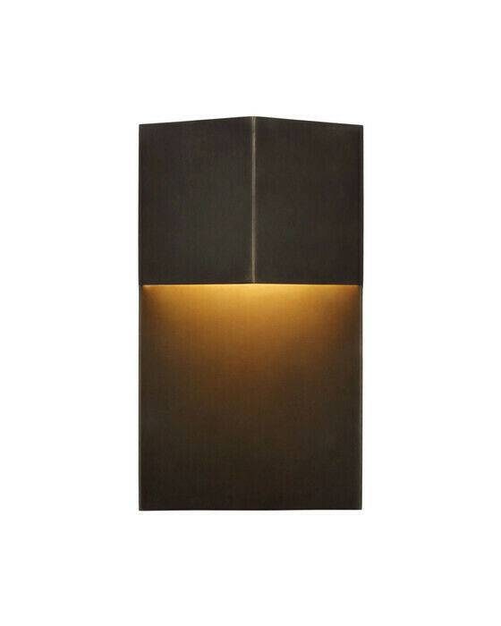 Visual Comfort Rega 12" Wide vägglampa brons - Guld / Brun