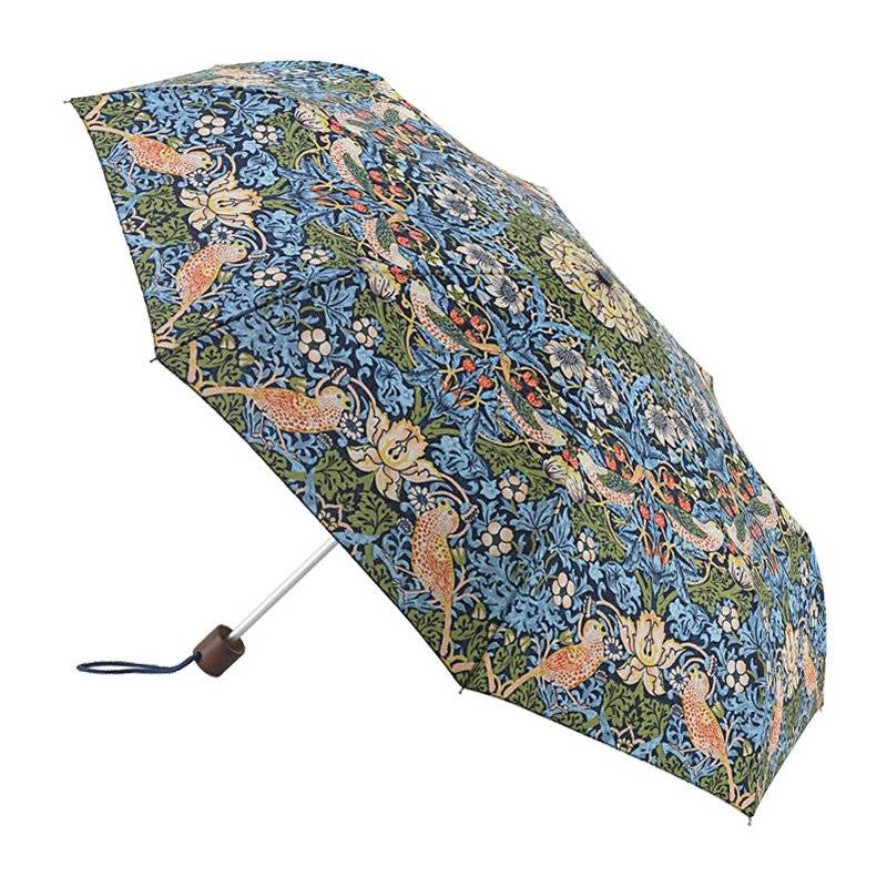 Paraply William Morris Strawberry Thief litet