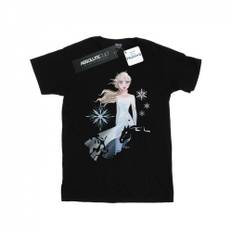 Disney Mens Frozen 2 Elsa Nokk Silhouette T-shirt L svart