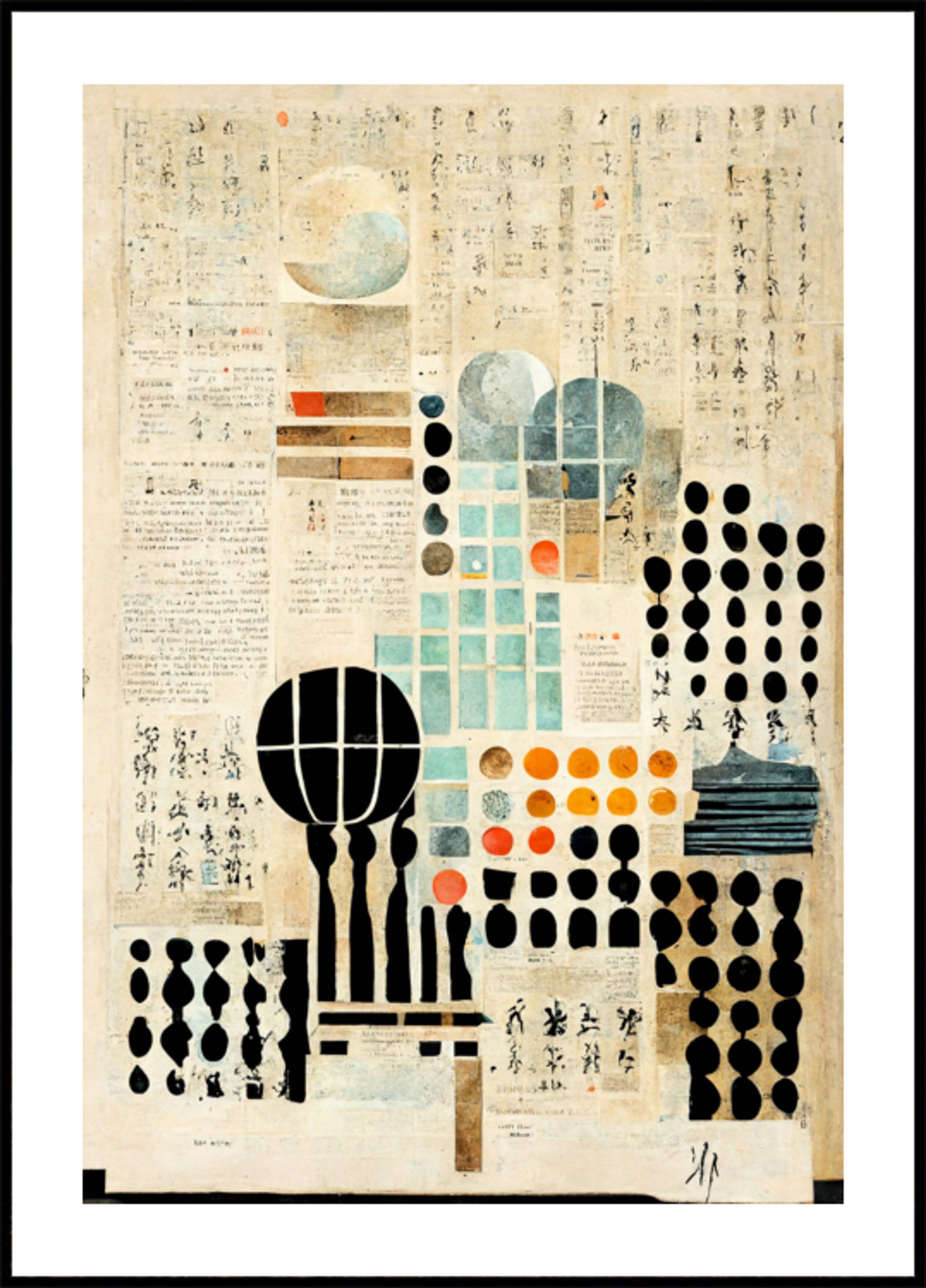 Geometric Harmonies (30x40) - Plakater > Abstrakte Plakater, Bauhaus, BD