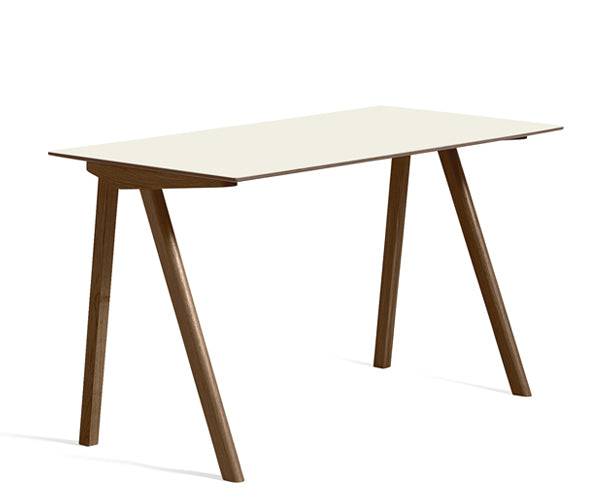 HAY CPH 90 Desk - Off White Linolium - Valnød Finér