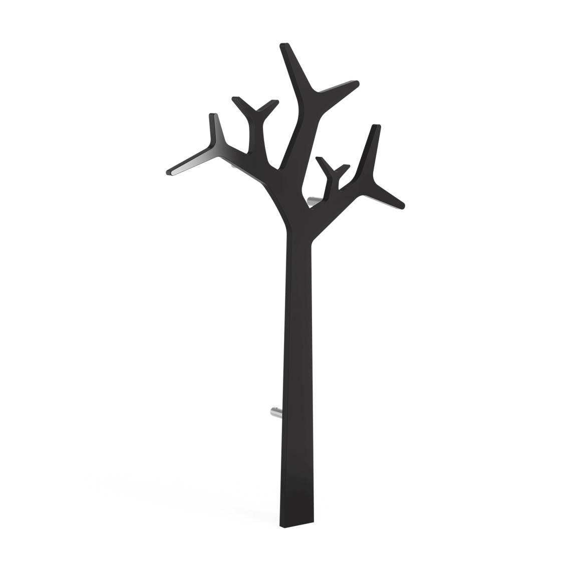 Knagerække Tree - Væghængt, Højde 134 cm, Farve Black