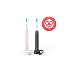Philips Sonicare 3100 series 2x Sonisk eltandborste - Svart/Rosa