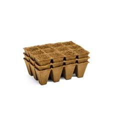 36 biopotter 100% Bionedbrydelige- Forspiring med Naturlige Frøbakker