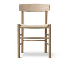 Fredericia Furniture - Mogensen J39 Chair - Ljus Oljad Ek/Natur sits - Spisebordsstole - Børge Mogensen