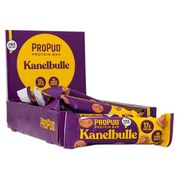 ProPud Protein Bar, Kanelbulle, 12-pack