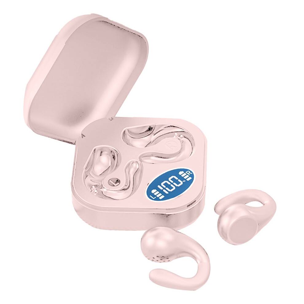 Trådløse Bluetooth-øretelefoner med berøringskontrol, hi-fi-lyd, usynlige mini-øretelefoner, lette, åbne øretelefoner, støjreducerende,