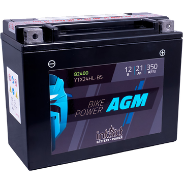 YTX24HL-BS batteri til MC og ATV 12V 21Ah (205x87x162mm) AGM
