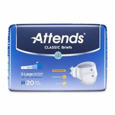 Attends, Unisex Adult Incontinence Brief Attends Classic Tab Closure X-Large Disposable Heavy Absorbency, Count of 4