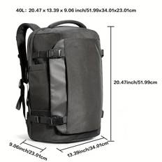 TEMU Travel Backpack 40l, Tsa Friendly Flight Approved Carry-on Luggage Hand Lightweight Business Rucksack, Durable Large Weekender Bag Daypack Fits 17.3 Inch Laptop