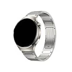 22MM metallrem, for Huawei Watch GT4 46mm/GT4 Pro armband, for Samsung 46mm utbytesrem(Color:Titanium color,Size:22mm)