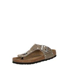 BIRKENSTOCK Klipklappere 'Gizeh Rivet' taupe - 40
