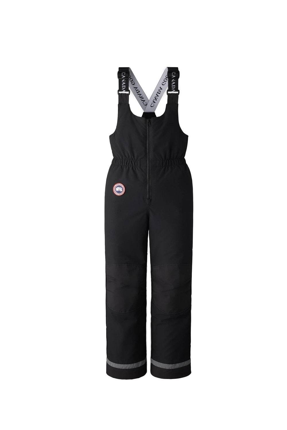 CANADA GOOSE KIDS YOUTH EAGLET BIB OVERALL Size: M, colour: BLACK