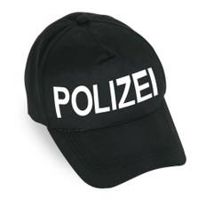 Fasching Kostüm Basecap POLIZEI Mütze variable Größe