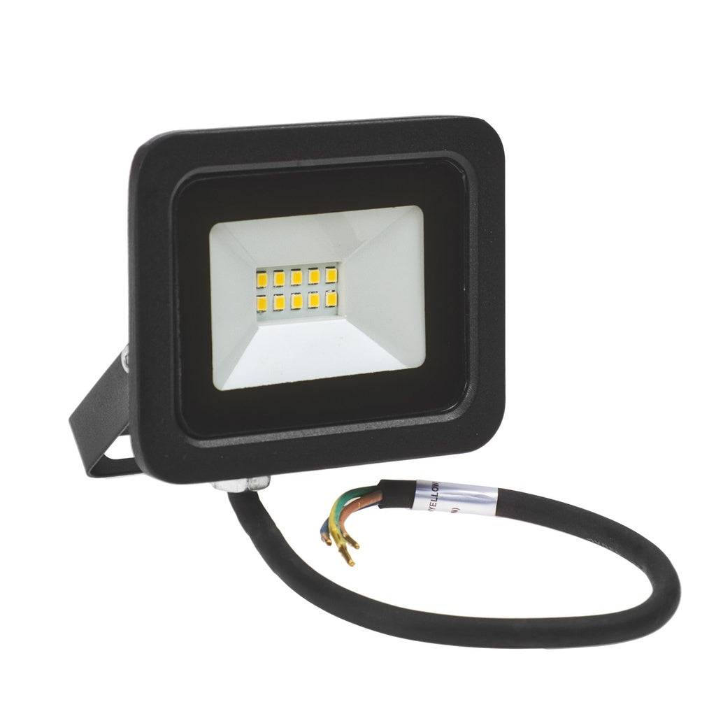 10W LED projektør m. sensor 6000K 830 Lumen