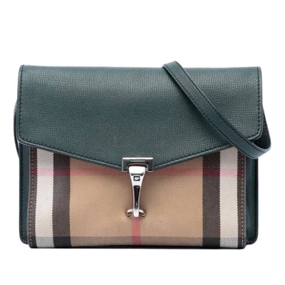Burberry Vintage Pre-owned Laeder skuldertasker - Vintage - Dame - Flerfarvet - ONE SIZE - Uld