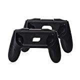 OSTENT 1 Pair Protective Grip Handle Holder for Nintendo Switch Joy-Con Controller Color Black