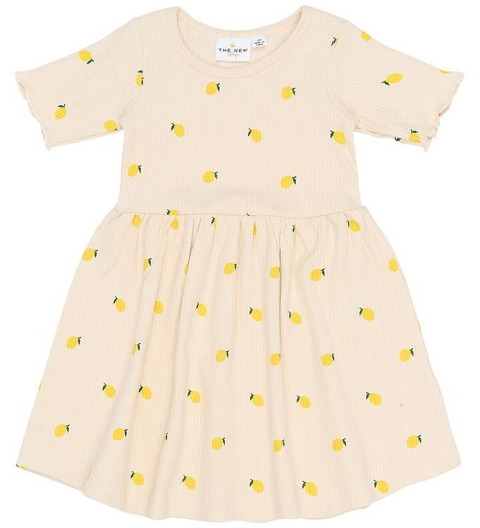 The New Kjole - Rib - TnstSmilla - Gardenia m. Citroner - The New - 1½ år (86) - Kjole