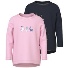 Name It Tröjor - NmfVix - 2-pack - Sweet Drömmar/Marinblå Blazer - Name It - 2 år (92) - Tröja