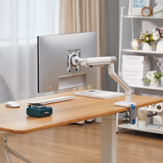 Alterzone Arm One USB monitorarm i aluminium för 17"-32" skärmar, 2 x USB 3.0-portar, vit