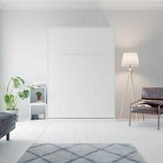 NORDIC skabsseng, høj model 140x200 cm - farve Skab: Antracit, Front: Grå